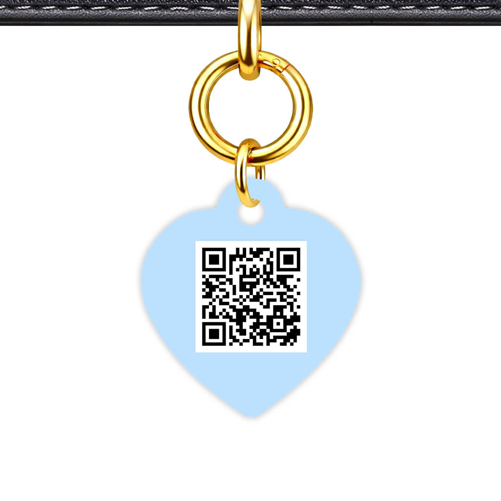 Sky Blue QR Smart Pet Id Tag (Dog Tag & Cat Tag)