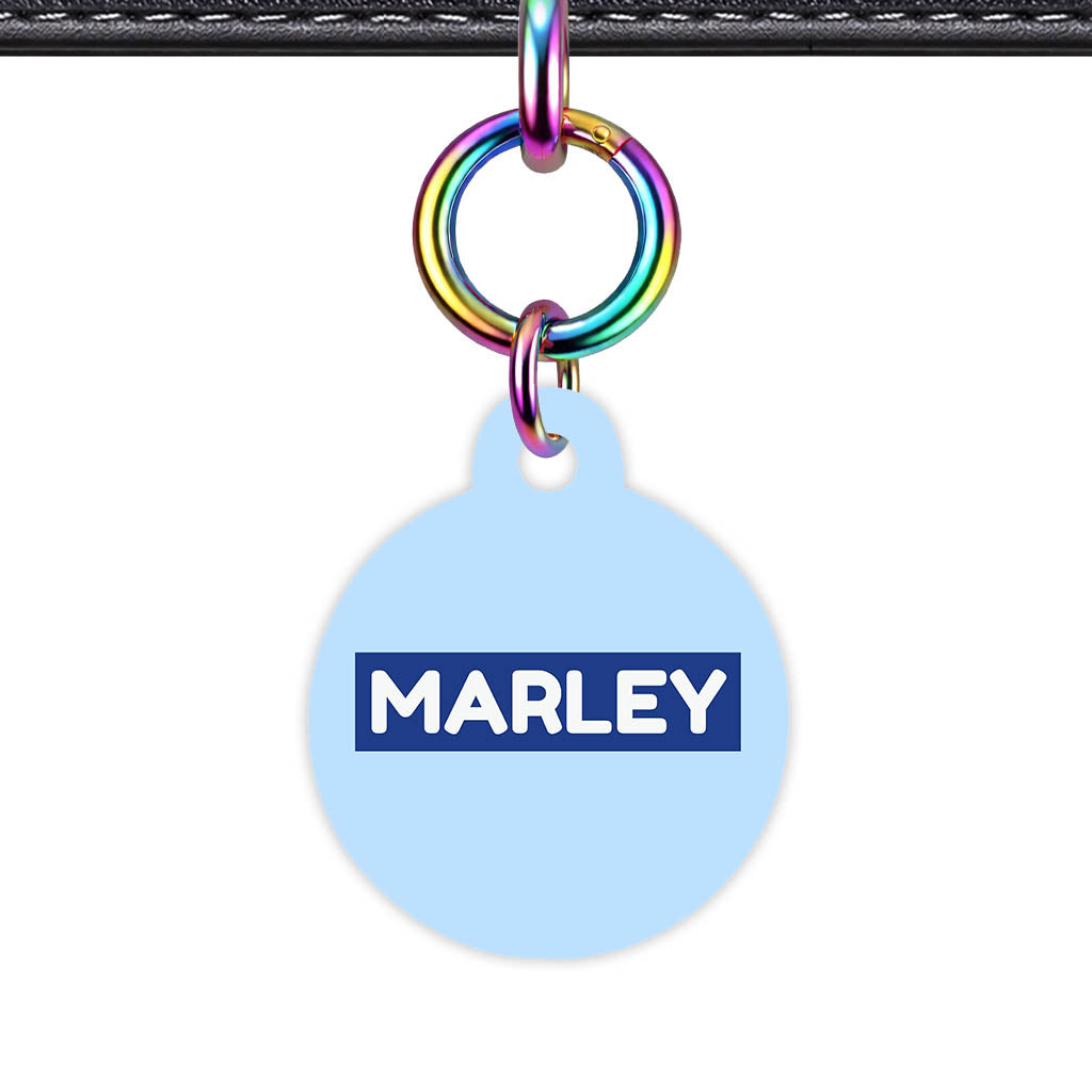 Sky Blue QR Smart Pet Id Tag (Dog Tag & Cat Tag)