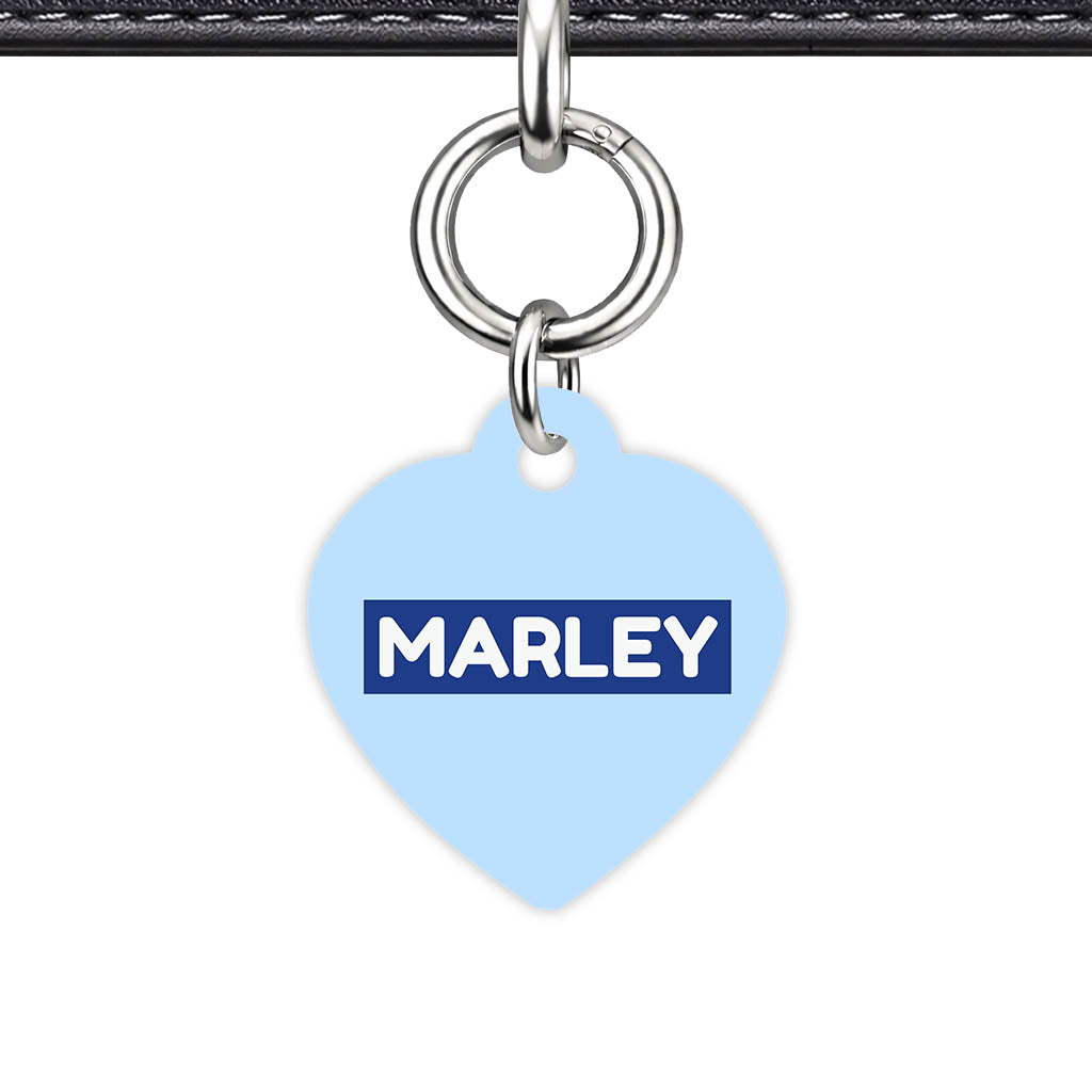 Sky Blue Classic Pet Id - detail view
