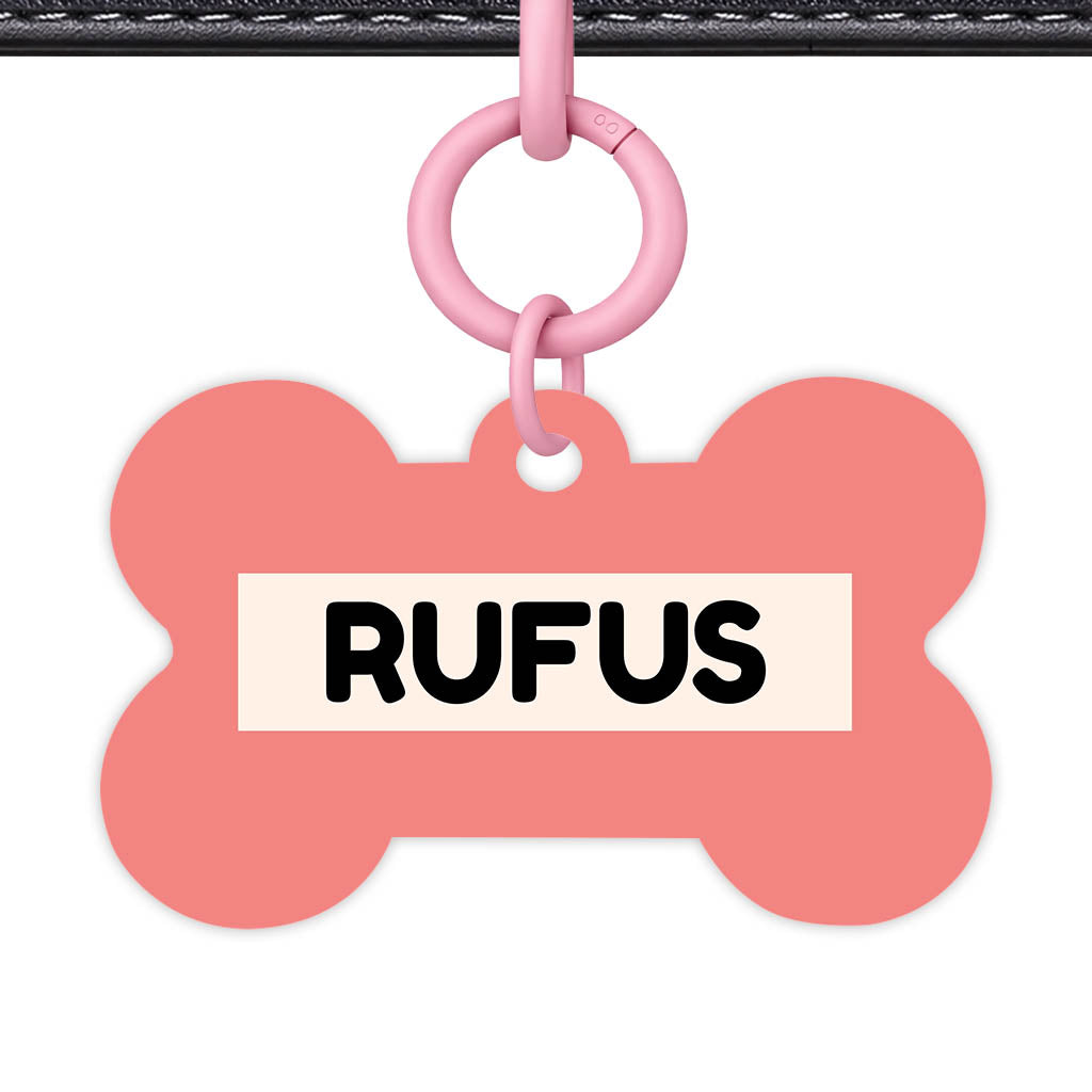 Warm Pink QR Smart Pet Id Tag (Dog Tag & Cat Tag)
