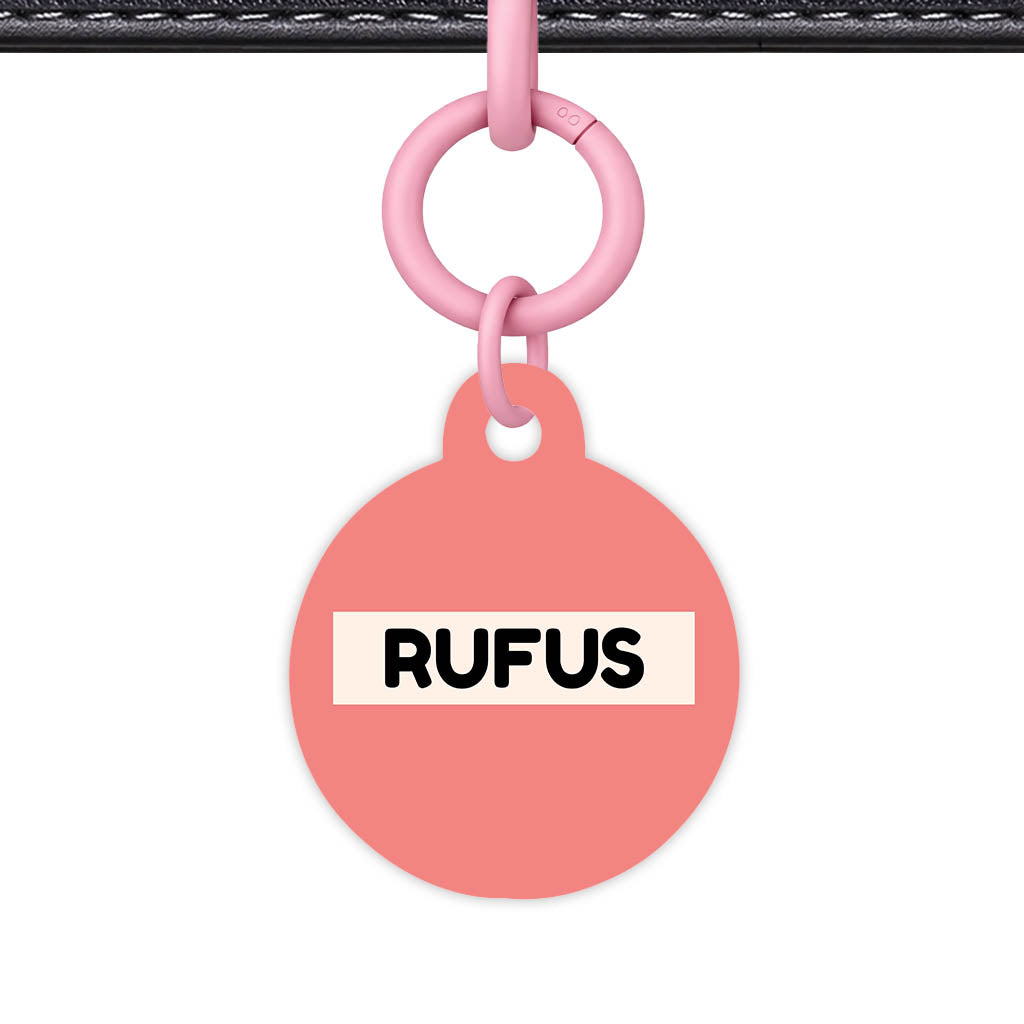 Warm Pink QR Smart Pet Id Tag (Dog Tag & Cat Tag)