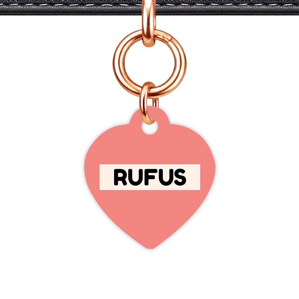 Warm Pink QR Smart Pet Id Tag (Dog Tag & Cat Tag)