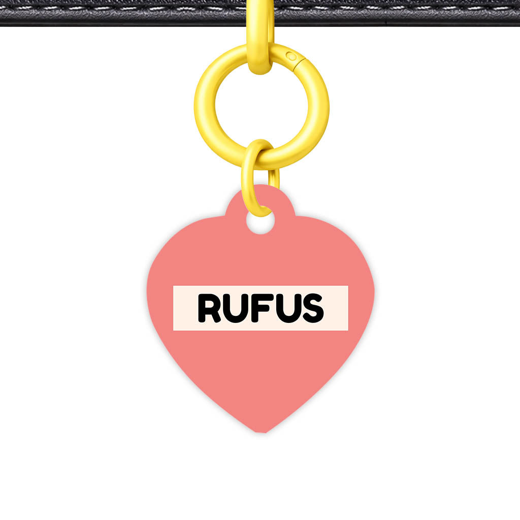 Warm Pink QR Smart Pet Id Tag (Dog Tag & Cat Tag)