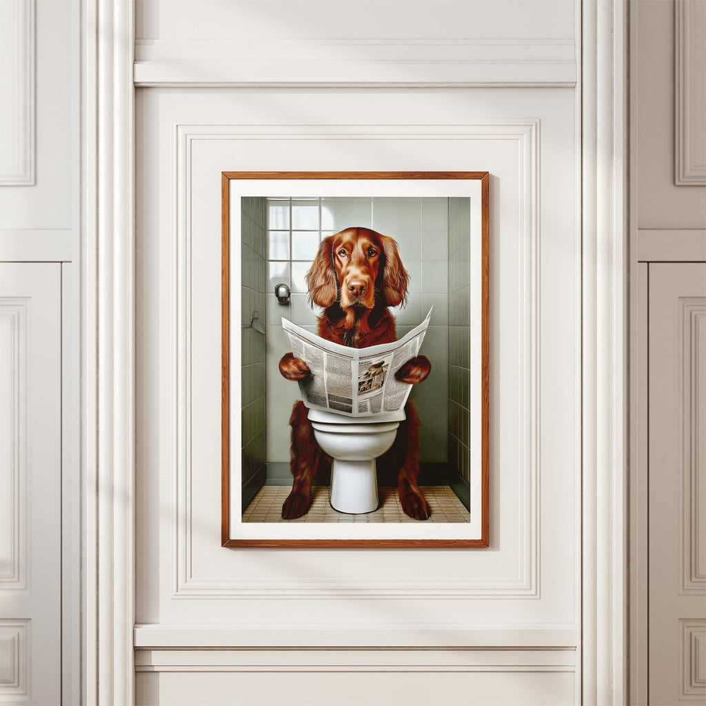 Irish Setter Toilet Humour Dog Series image 3