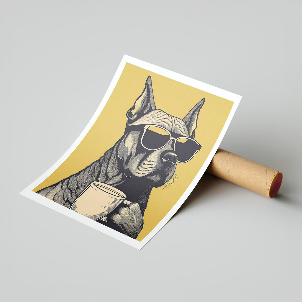 Dogue De Bordeaux Chillin Coffee Dog image 7