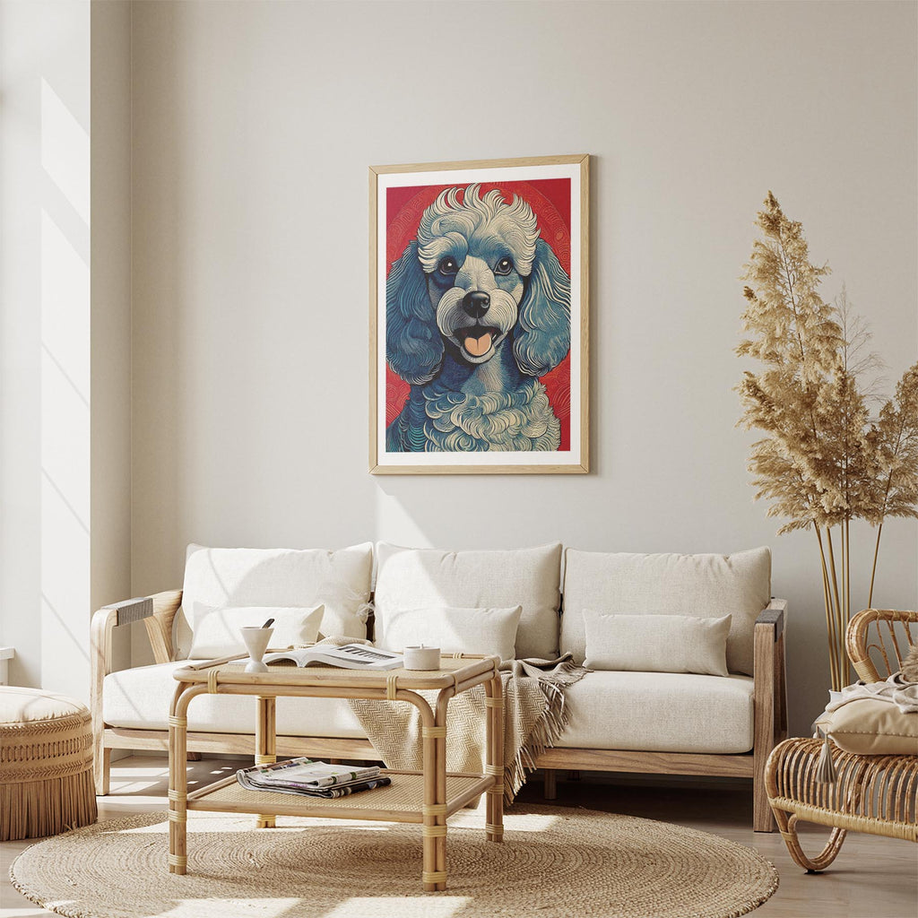 Poodle Hokusai Japanese Inspired Dog Series 1 image 2