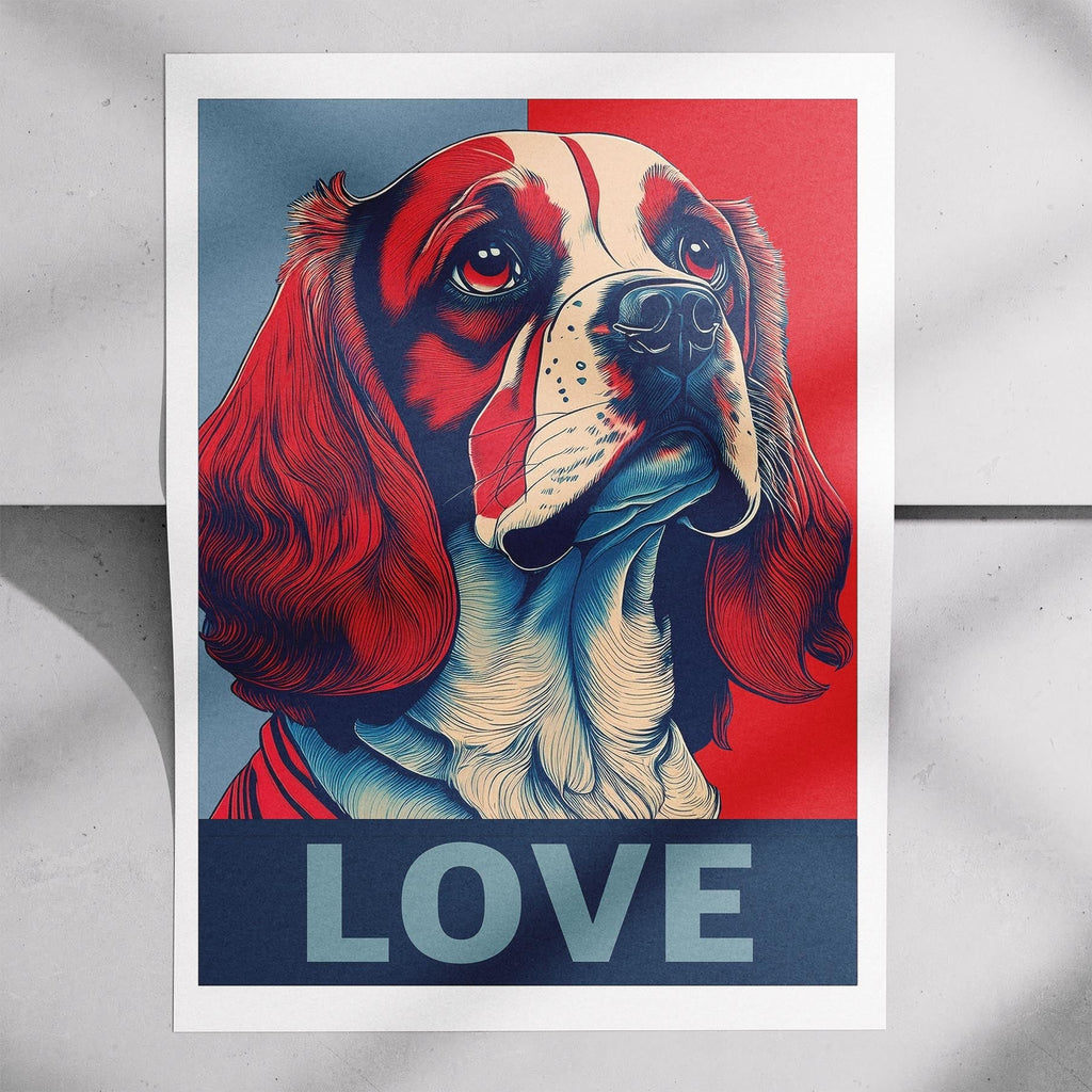 Cavalier Spaniel LOVE Series Inspired by the Obama Poster image 7
