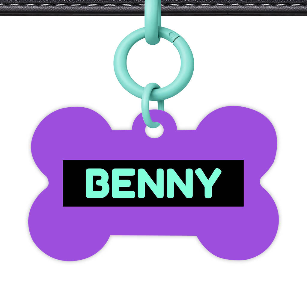 Deep Purple Classic Pet Id (Dog Tag & Cat Tag)