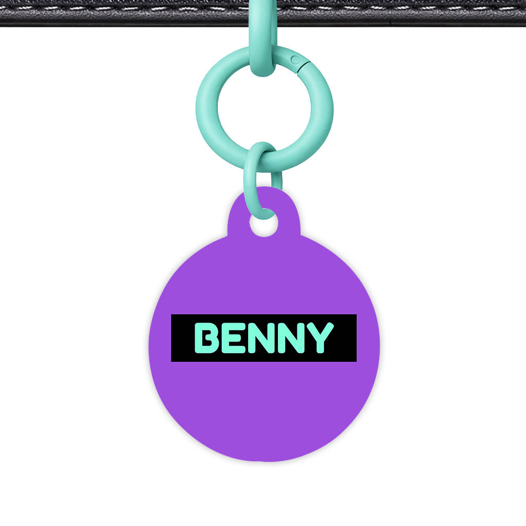Deep Purple QR Smart Pet Id Tag (Dog Tag & Cat Tag)