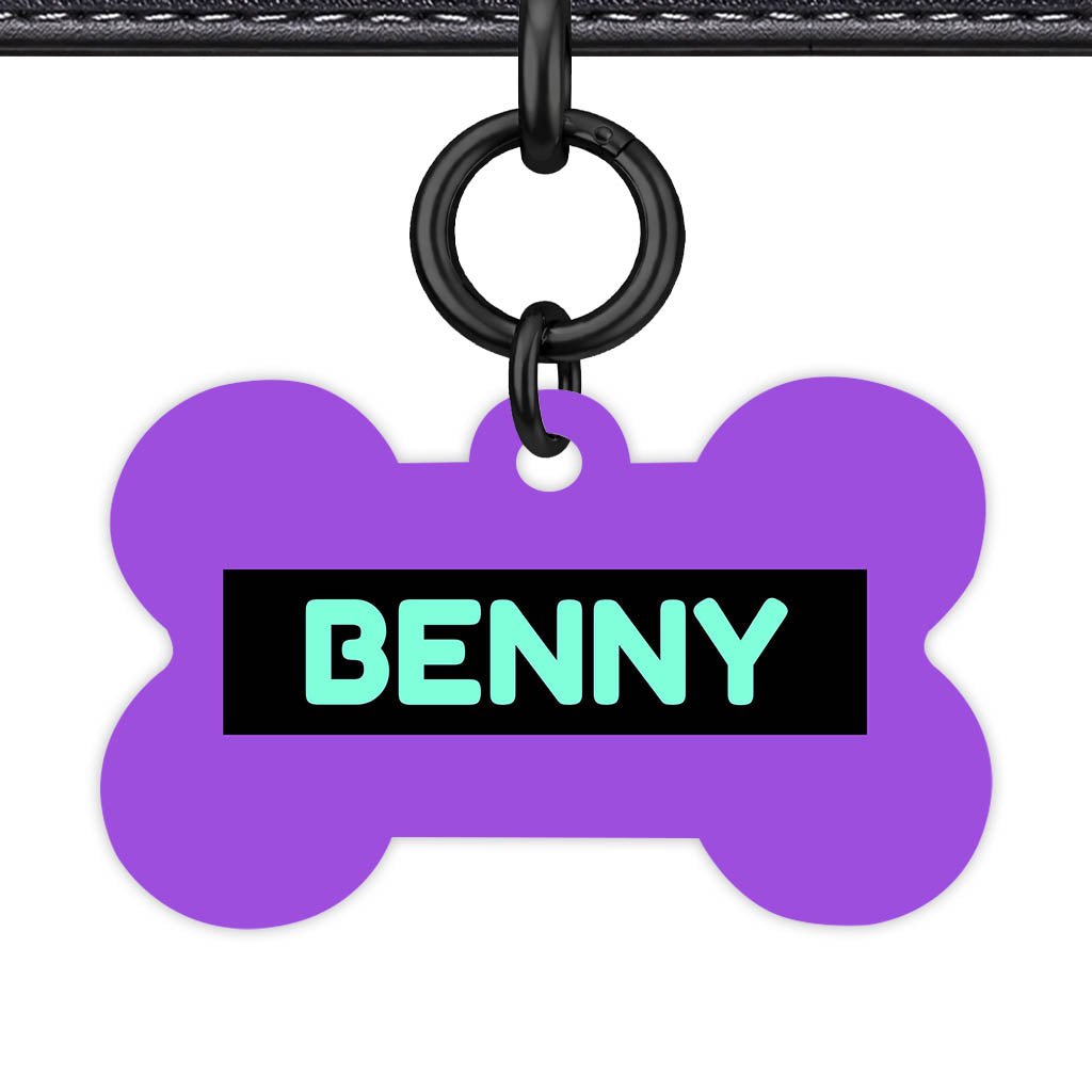 Deep Purple QR Smart Pet Id Tag (Dog Tag & Cat Tag)