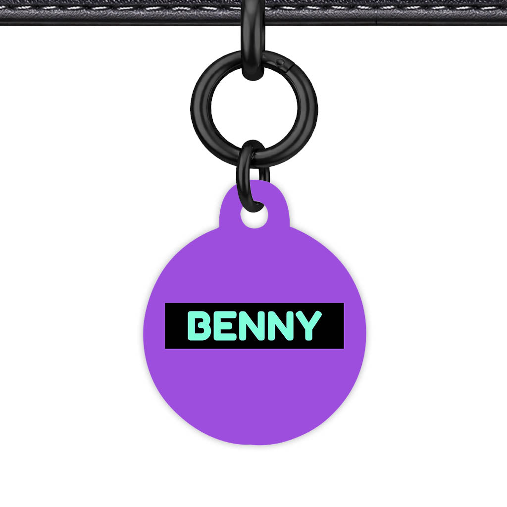 Deep Purple Classic Pet Id (Dog Tag & Cat Tag)