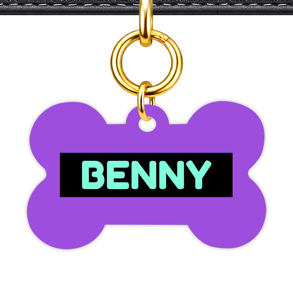 Deep Purple Classic Pet Id (Dog Tag & Cat Tag)