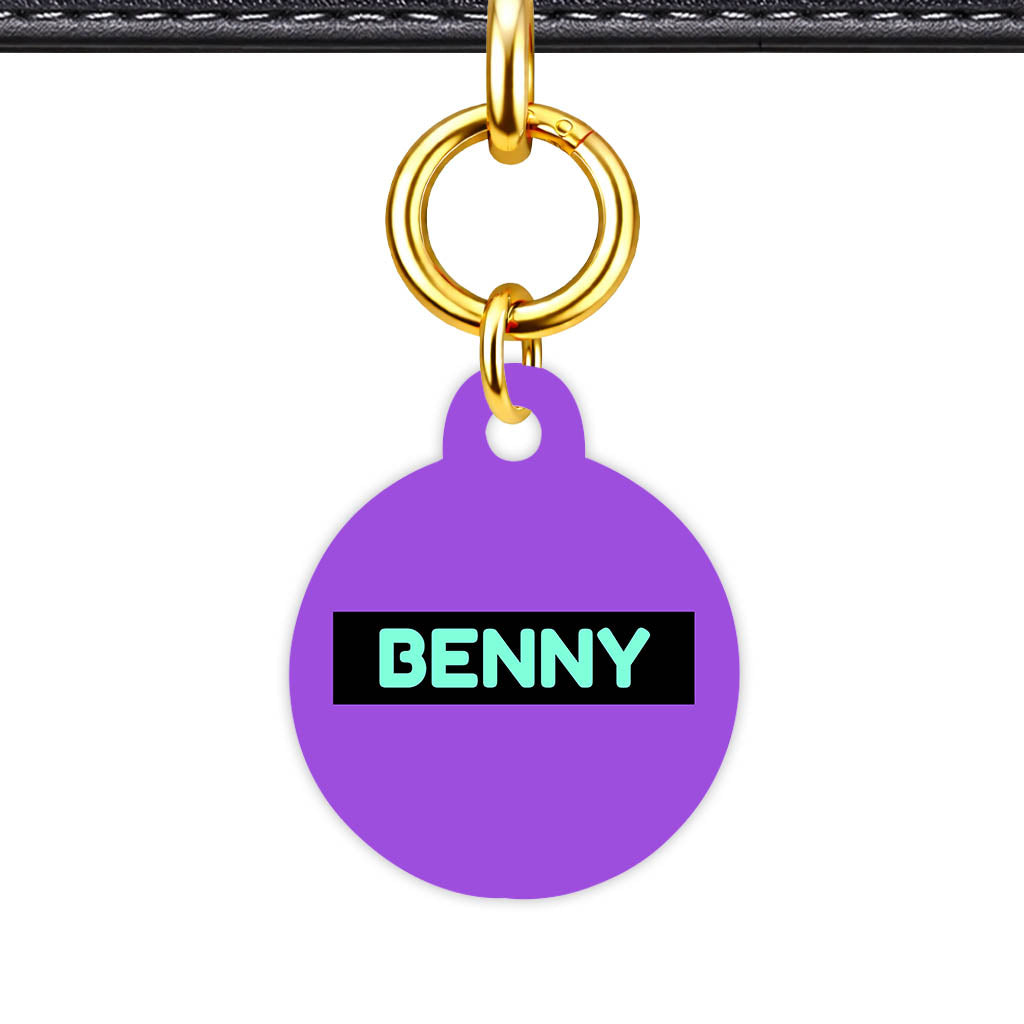Deep Purple QR Smart Pet Id Tag (Dog Tag & Cat Tag)