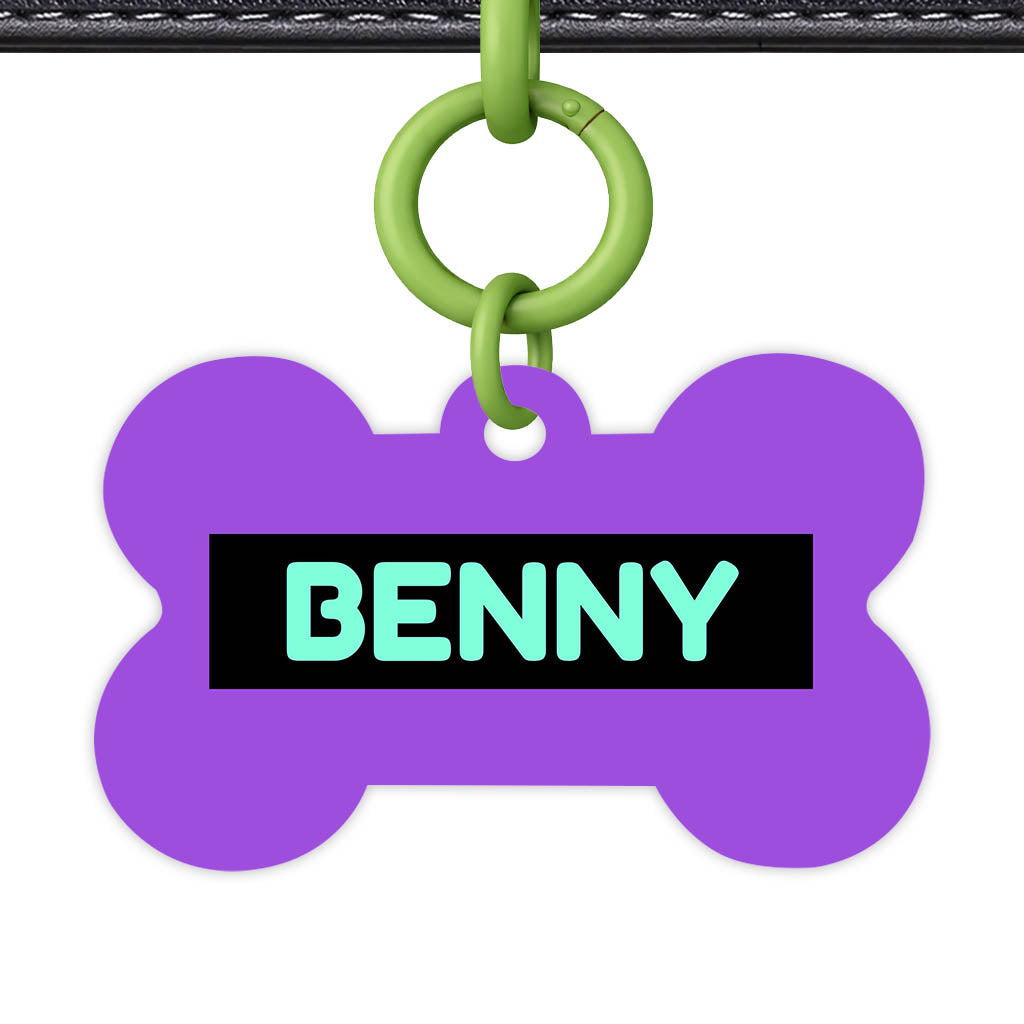 Deep Purple Classic Pet Id (Dog Tag & Cat Tag)
