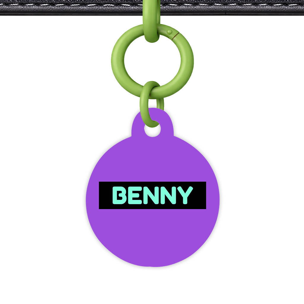 Deep Purple QR Smart Pet Id Tag (Dog Tag & Cat Tag)
