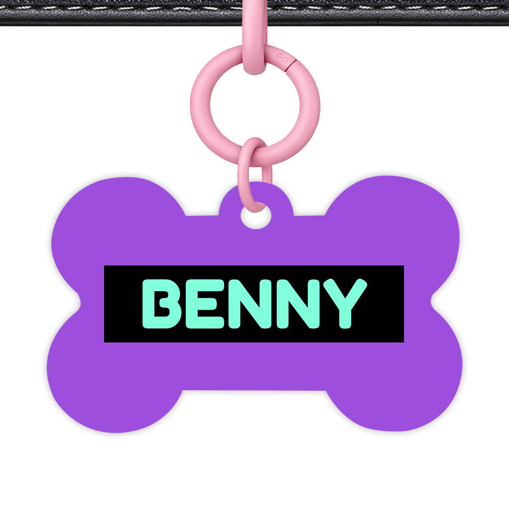 Deep Purple QR Smart Pet Id Tag (Dog Tag & Cat Tag)