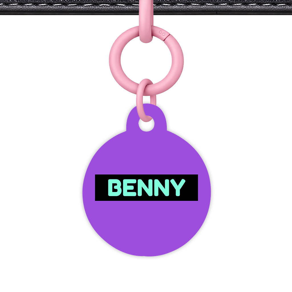 Deep Purple Classic Pet Id (Dog Tag & Cat Tag)