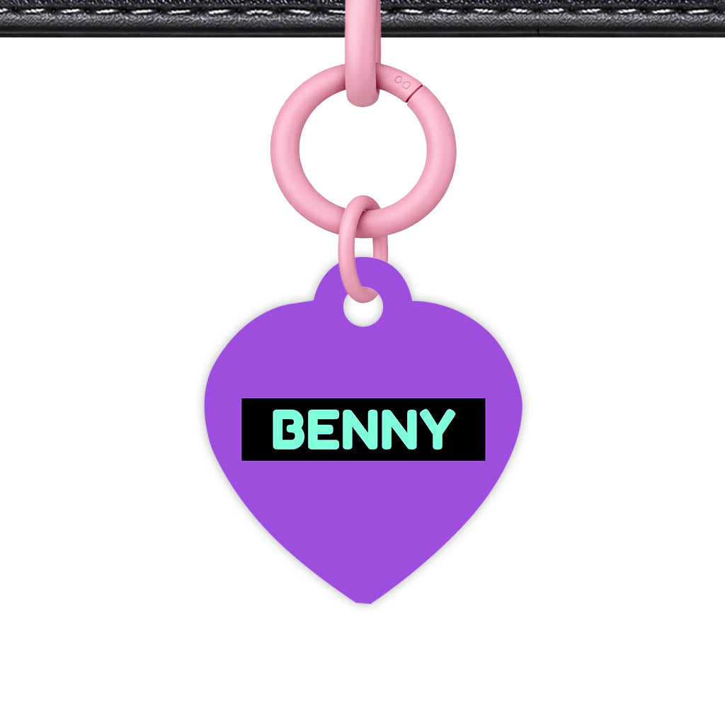 Deep Purple Classic Pet Id (Dog Tag & Cat Tag)