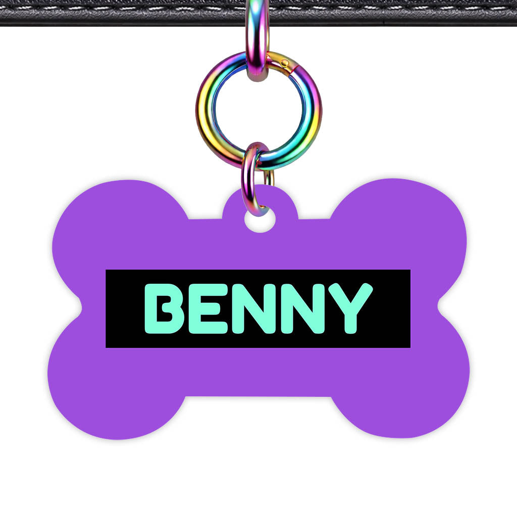 Deep Purple Classic Pet Id (Dog Tag & Cat Tag)