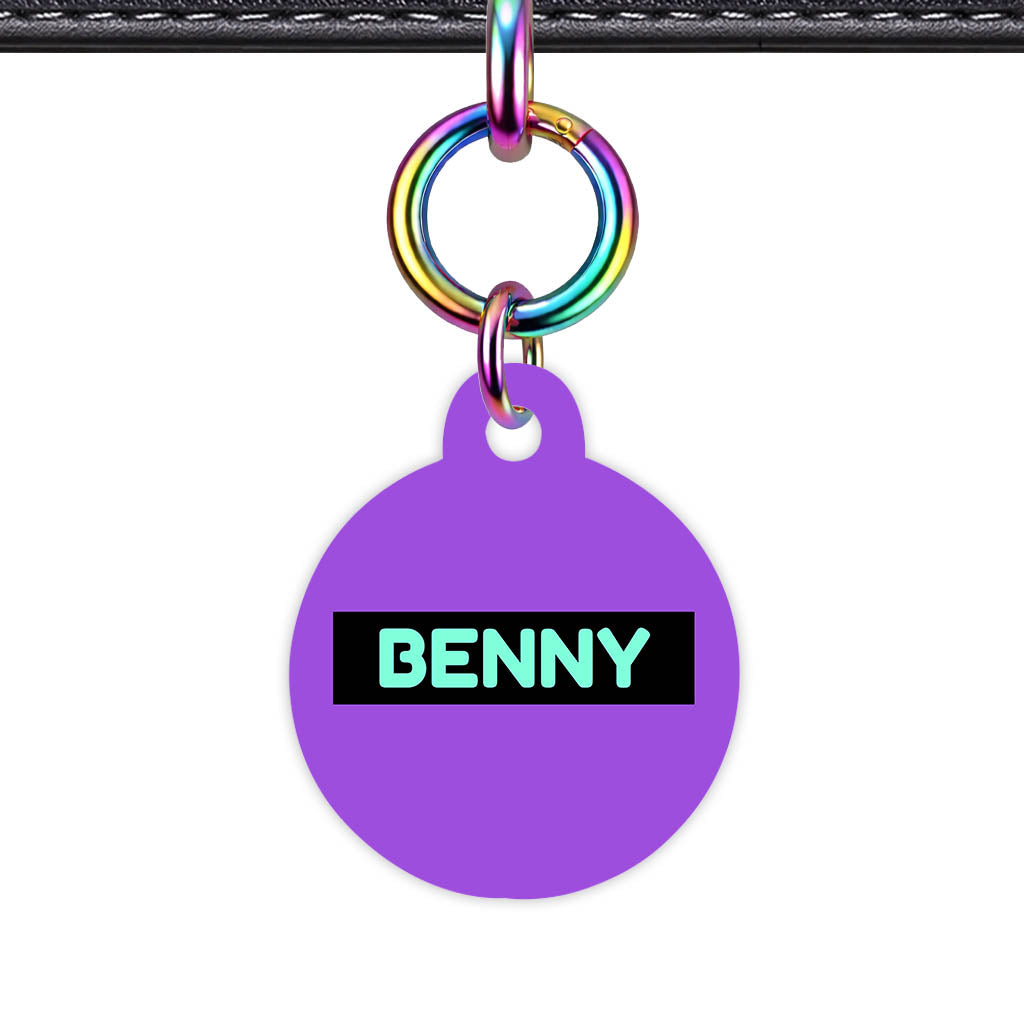 Deep Purple Classic Pet Id (Dog Tag & Cat Tag)