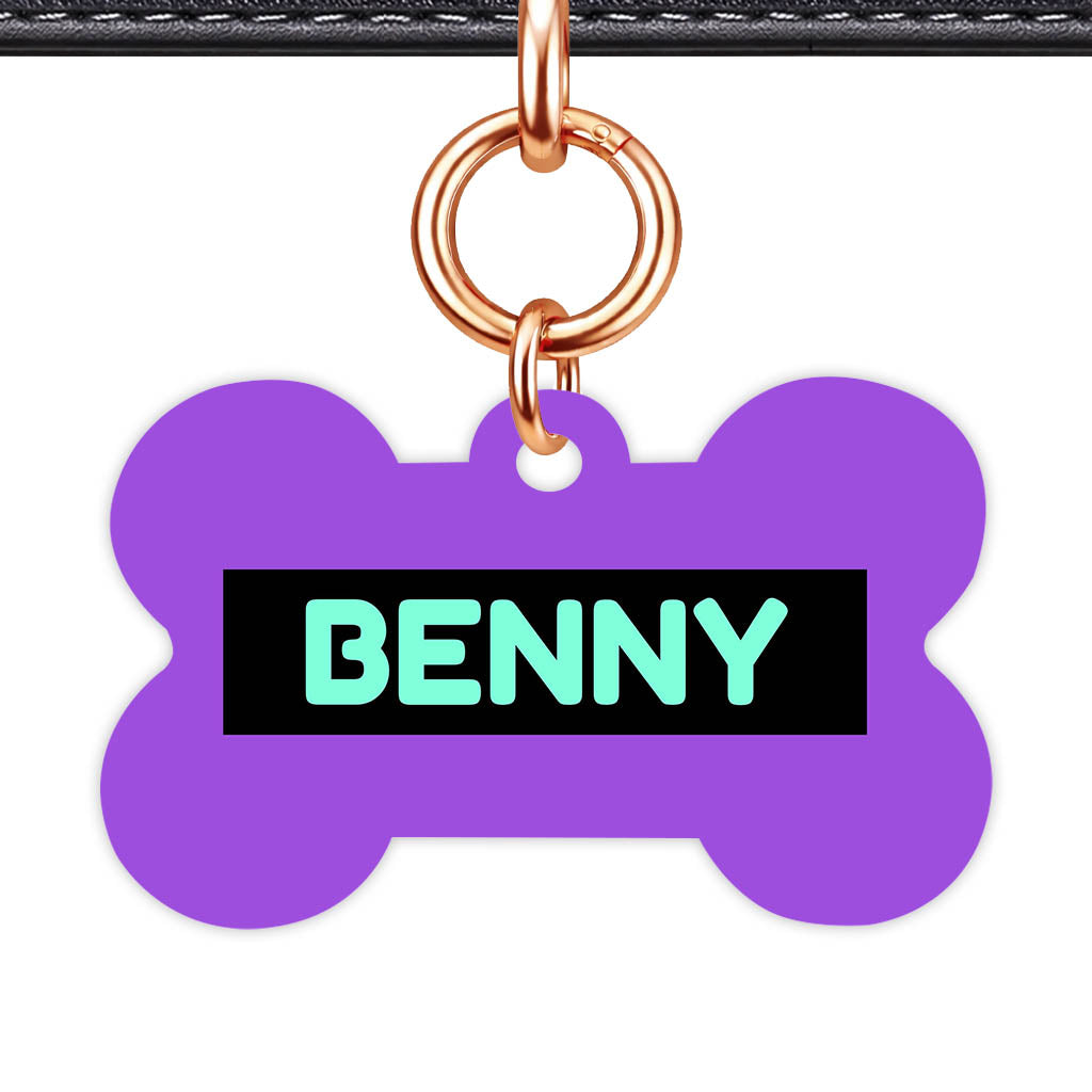 Deep Purple QR Smart Pet Id Tag (Dog Tag & Cat Tag)