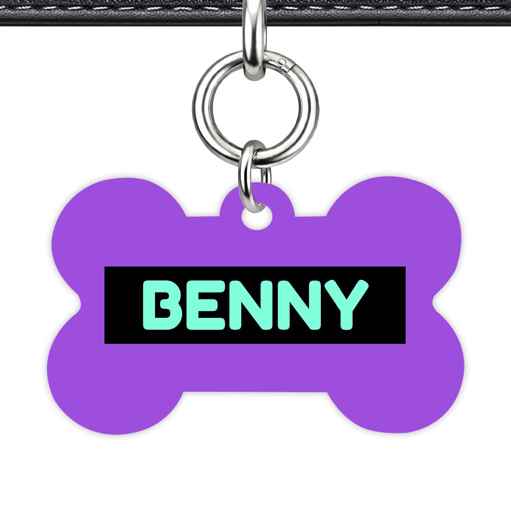 Deep Purple QR Smart Pet Id Tag (Dog Tag & Cat Tag)