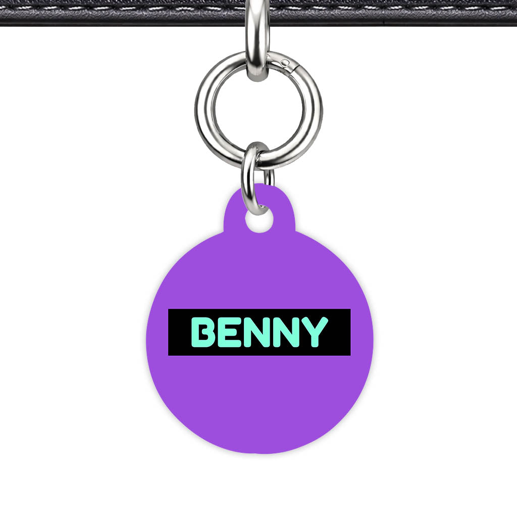 Deep Purple Classic Pet Id (Dog Tag & Cat Tag)