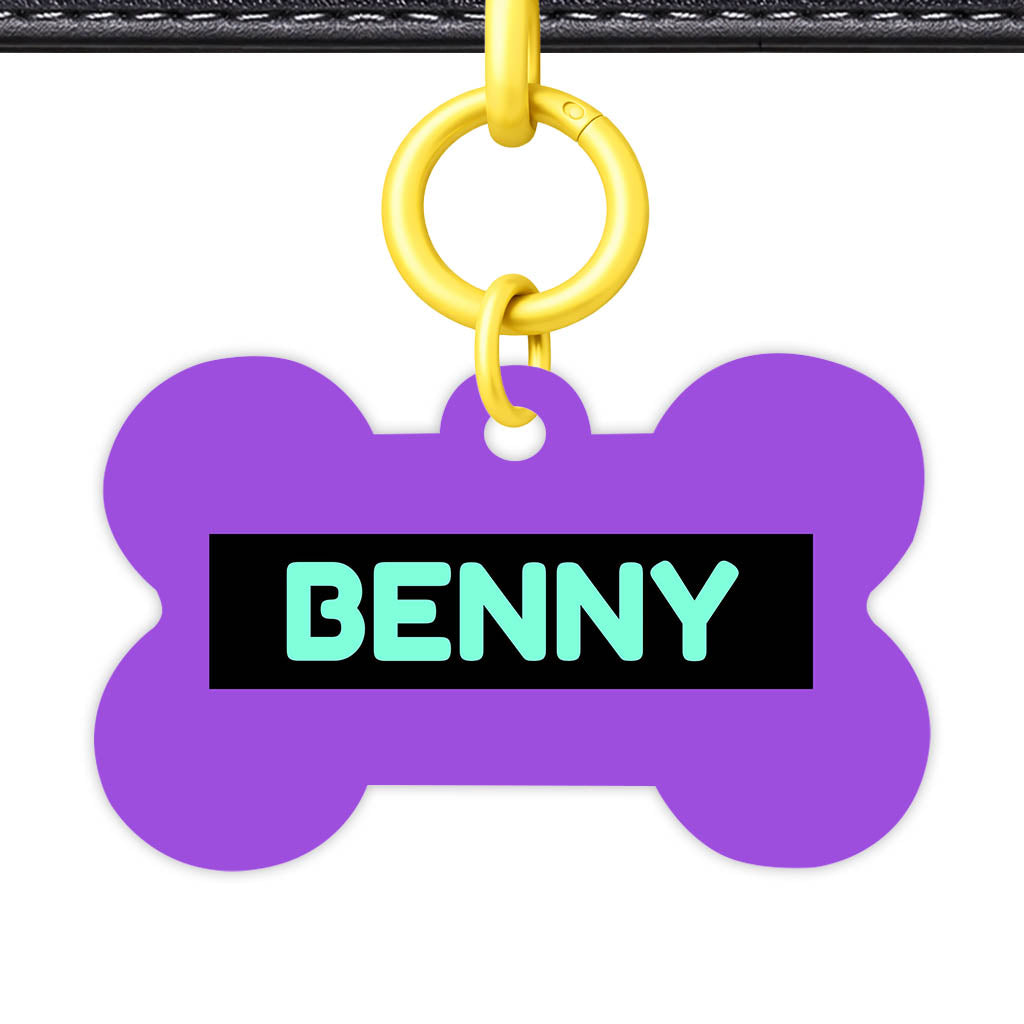 Deep Purple Classic Pet Id (Dog Tag & Cat Tag)