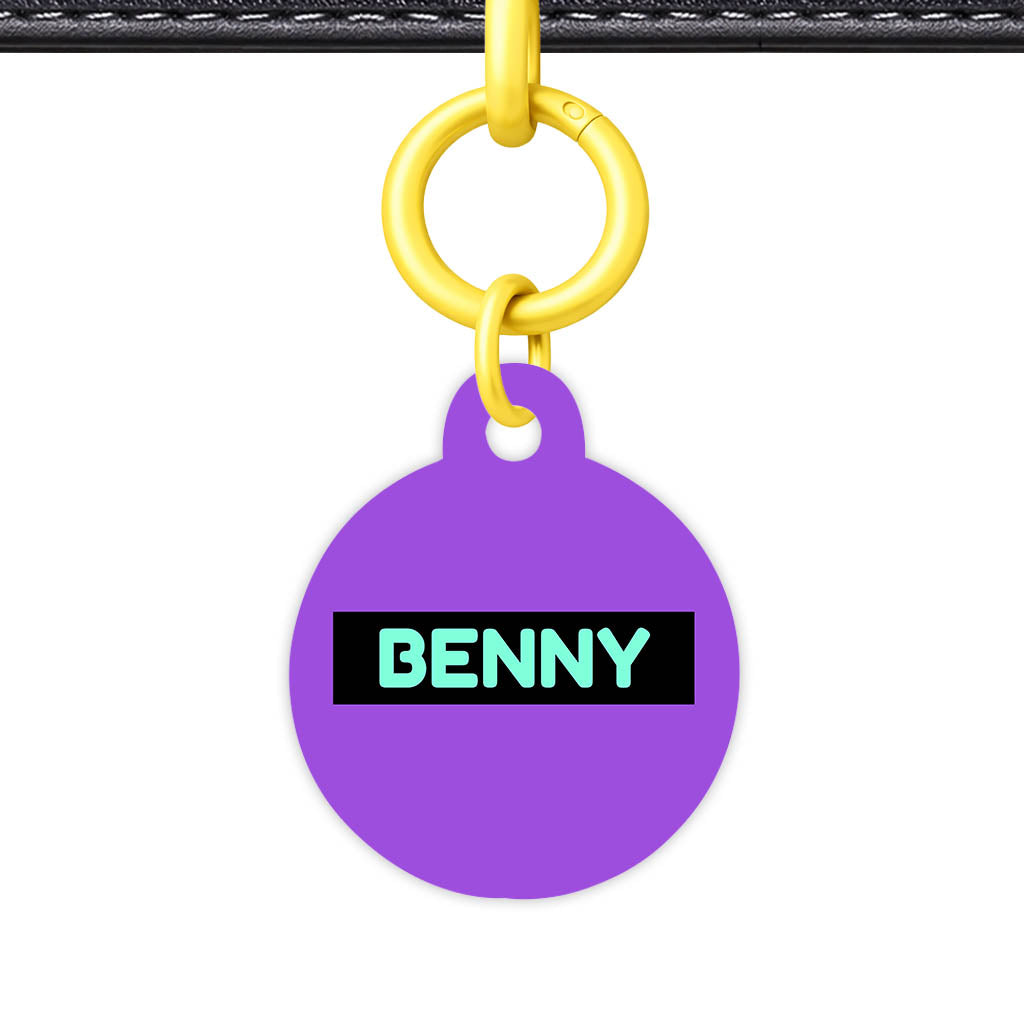Deep Purple Classic Pet Id (Dog Tag & Cat Tag)