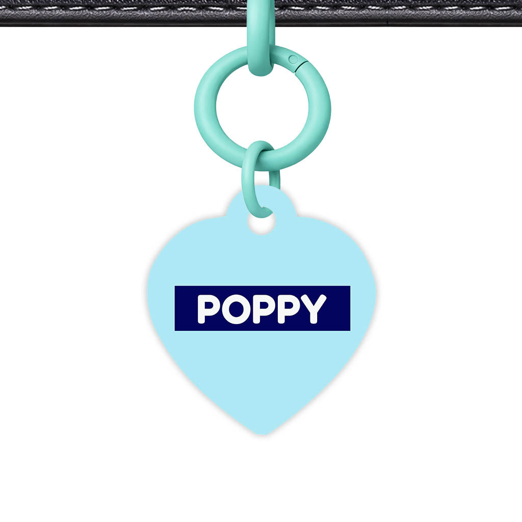 Light and Navy Blue Classic Pet Id (Dog Tag & Cat Tag)