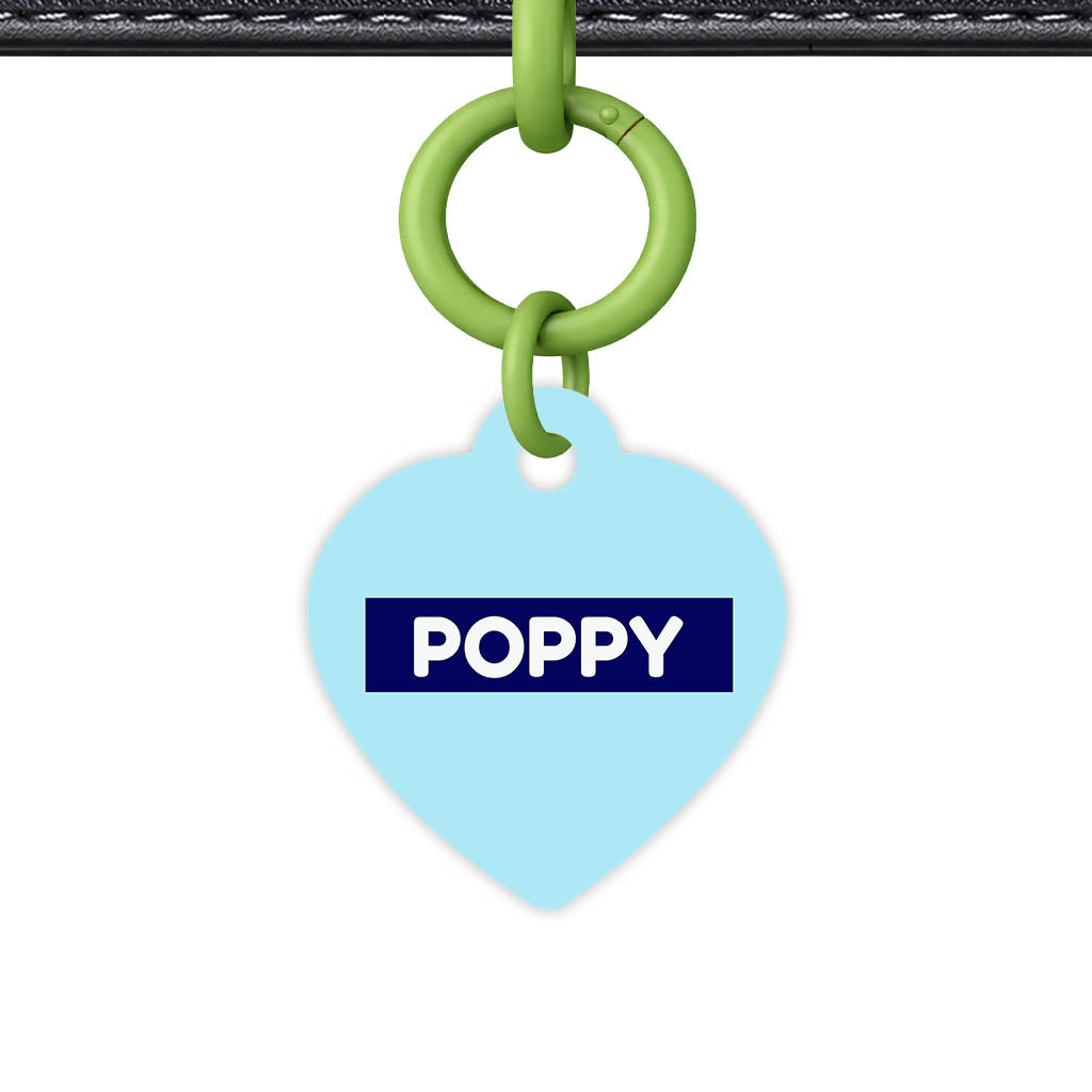Light and Navy Blue Classic Pet Id (Dog Tag & Cat Tag)