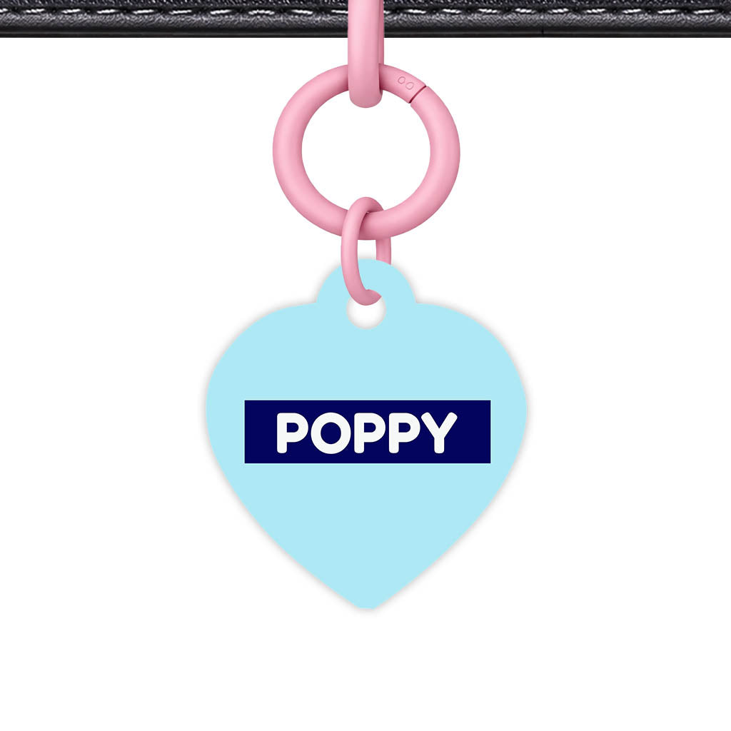 Light and Navy Blue Classic Pet Id (Dog Tag & Cat Tag)