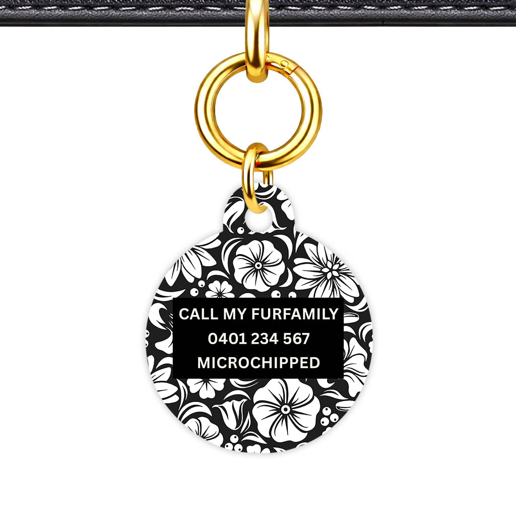 Black and White Flora Classic Pet Id - image 22