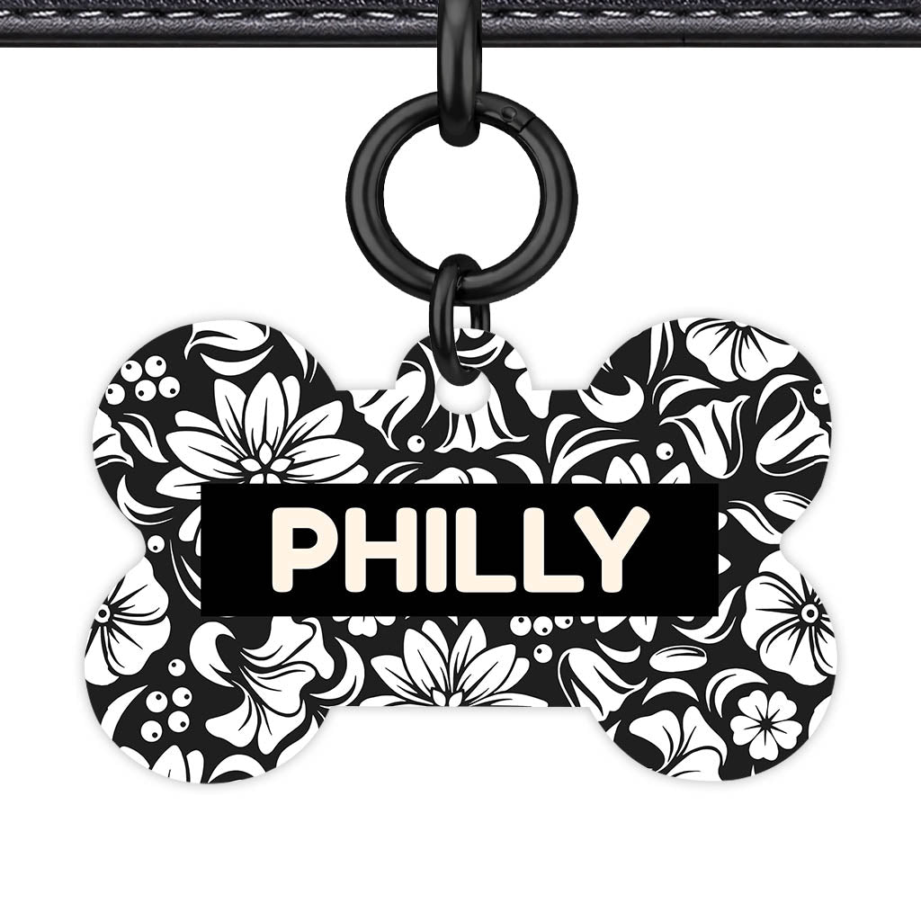 Black and White Flora Classic Pet Id - image 16
