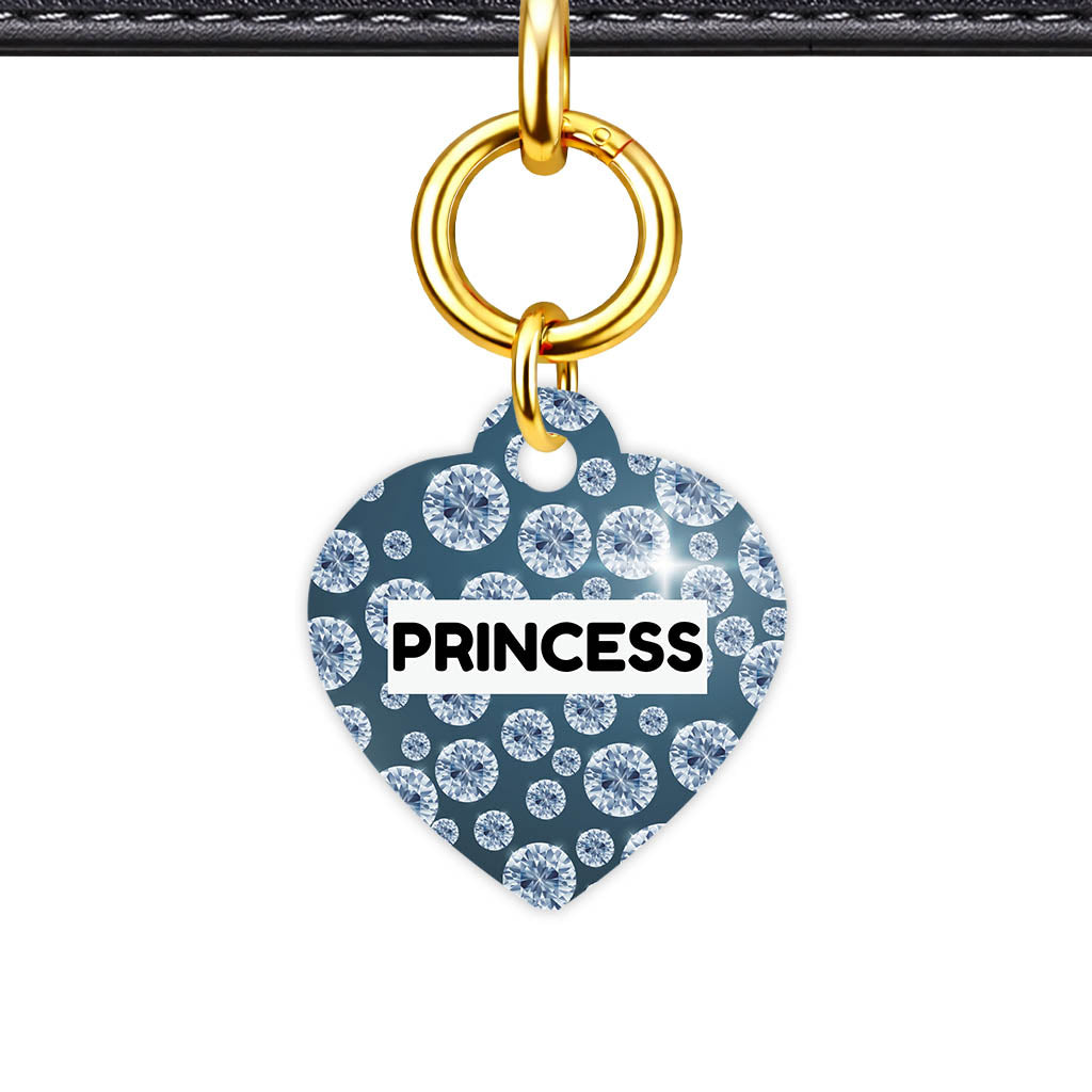 Patterns Dog Tag Gold Classic Vol 2 | 5 Designs | Heart Bone Circle | Pet ID Tag - Classic Id Unique Diamonds Sky High Classic Pet Id Dog Tag And Cat Tag 2107