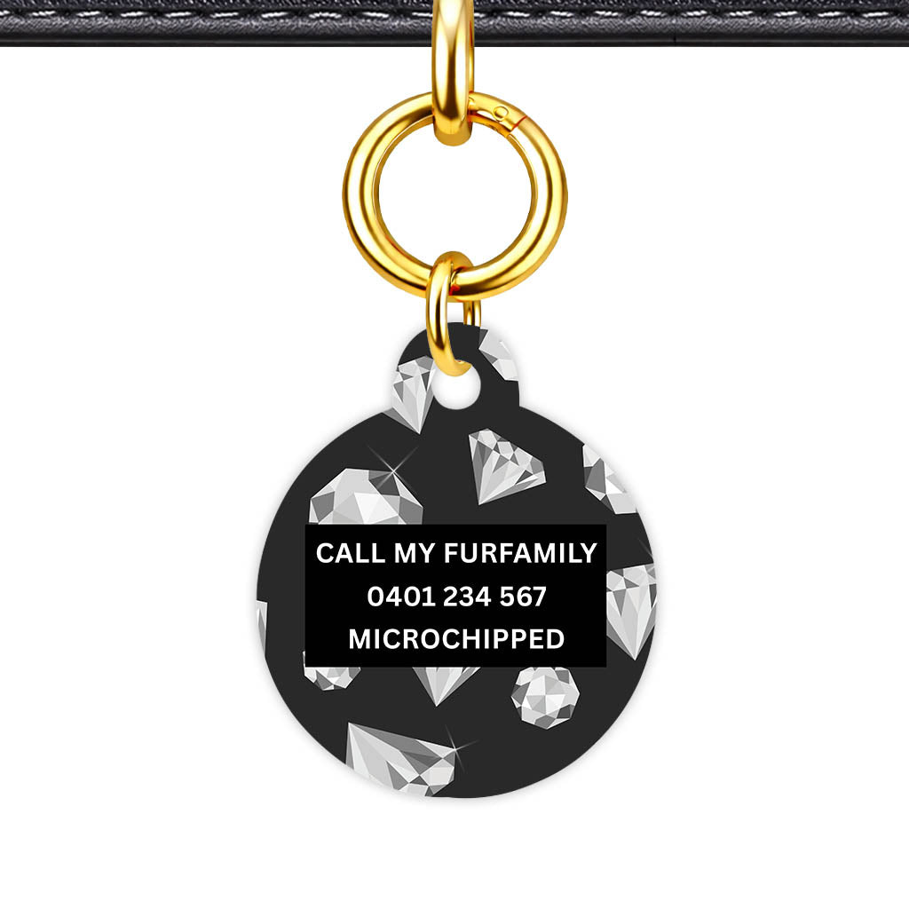 Diamonds Mono Classic Pet Id (Dog Tag & Cat Tag)