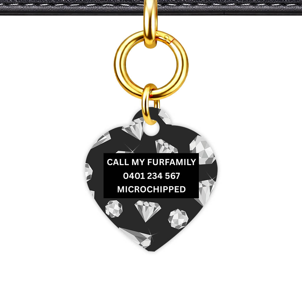 Diamonds Mono Classic Pet Id (Dog Tag & Cat Tag)