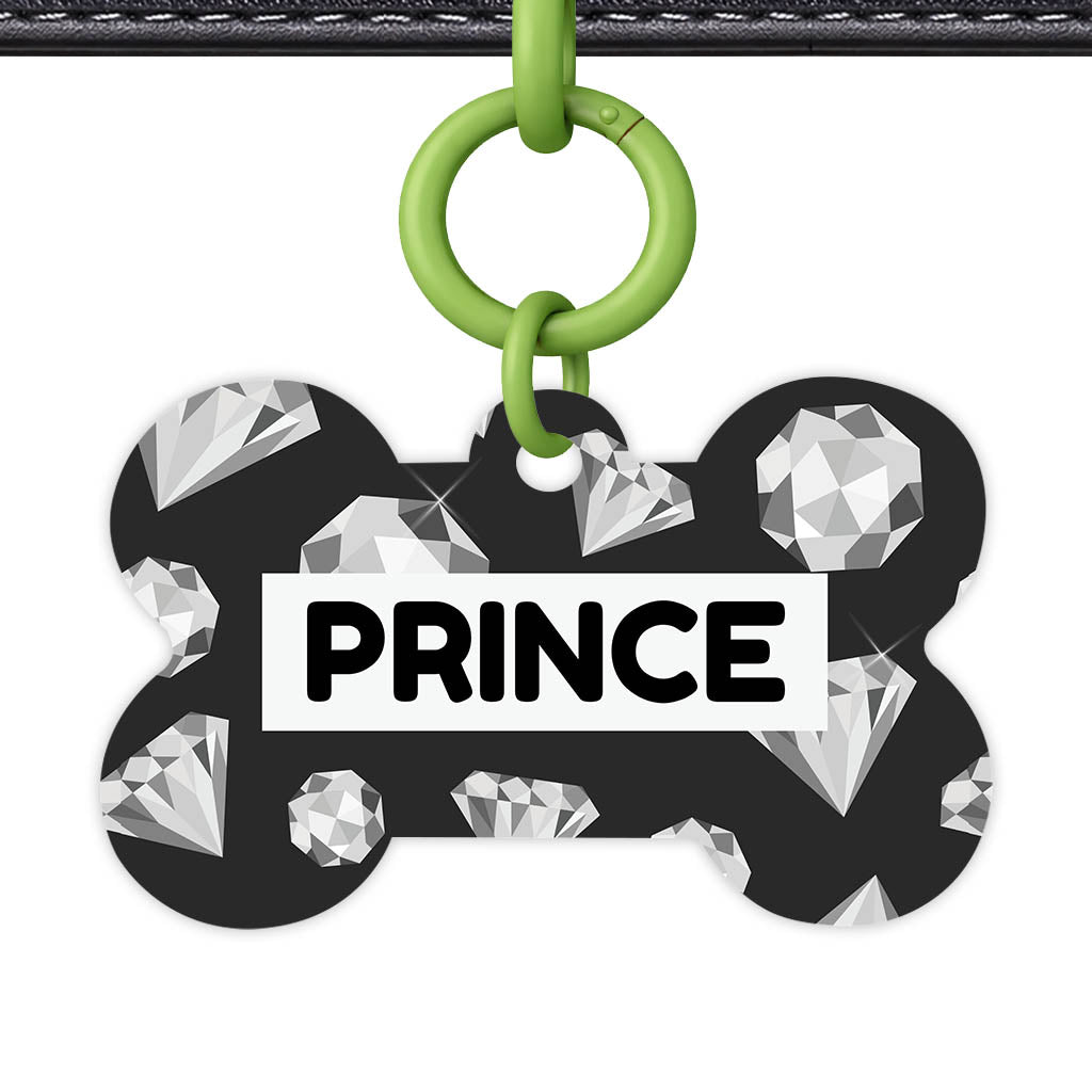 Diamonds Mono QR Smart Pet Id Tag (Dog Tag & Cat Tag)