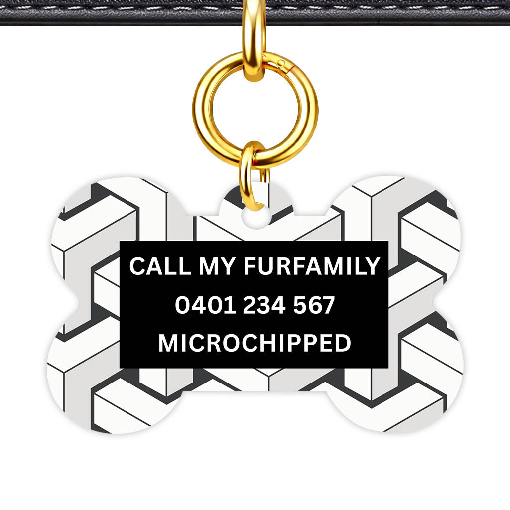 Mono Cubism Classic Pet Id (Dog Tag & Cat Tag)