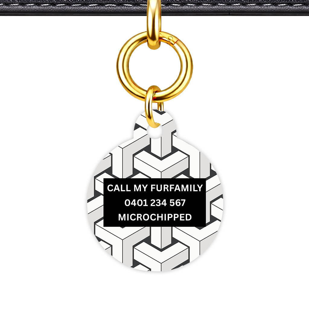 Mono Cubism Classic Pet Id (Dog Tag & Cat Tag)