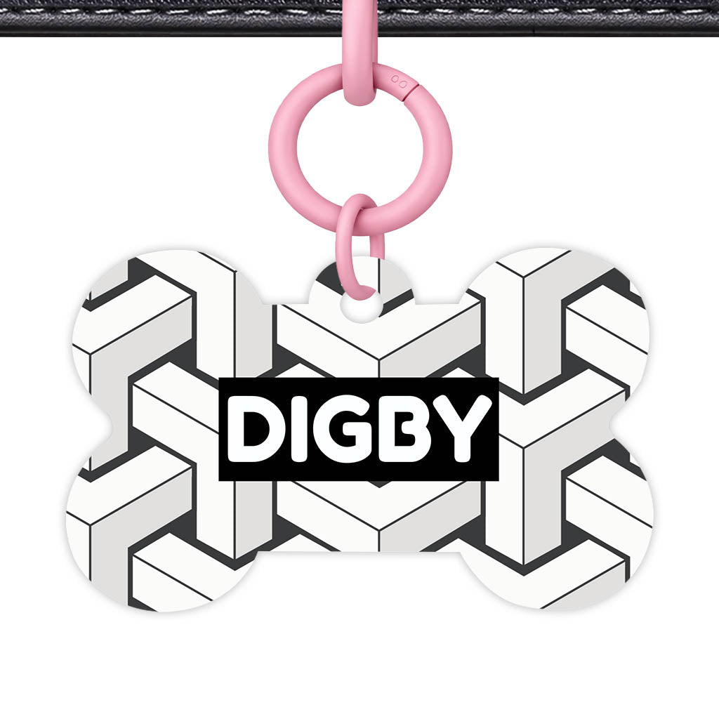 Mono Cubism QR Smart Pet Id Tag (Dog Tag & Cat Tag)