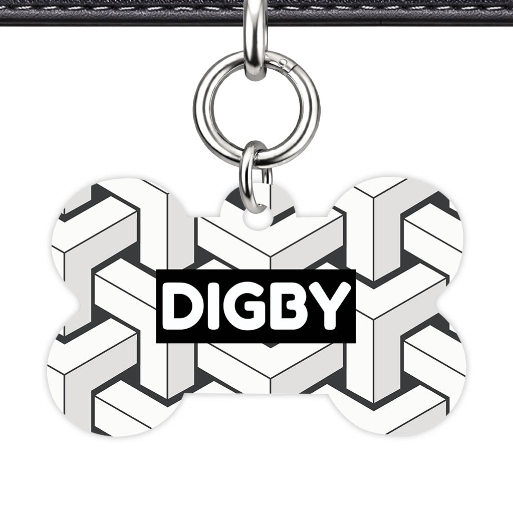 Mono Cubism QR Smart Pet Id Tag (Dog Tag & Cat Tag)