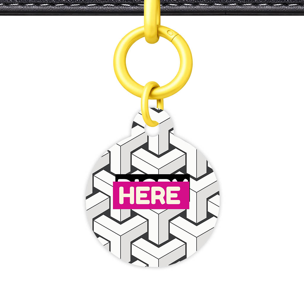 Mono Cubism QR Smart Pet Id Tag (Dog Tag & Cat Tag)
