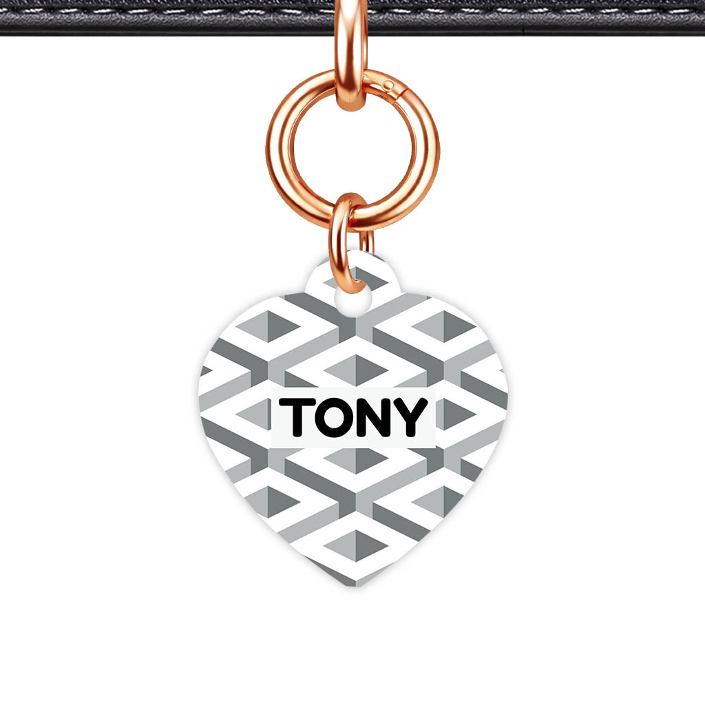 Cube Geometric Mono QR Smart Pet Id Tag (Dog Tag & Cat Tag)