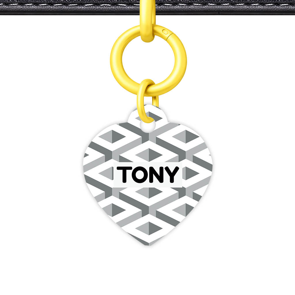 Cube Geometric Mono QR Smart Pet Id Tag (Dog Tag & Cat Tag)