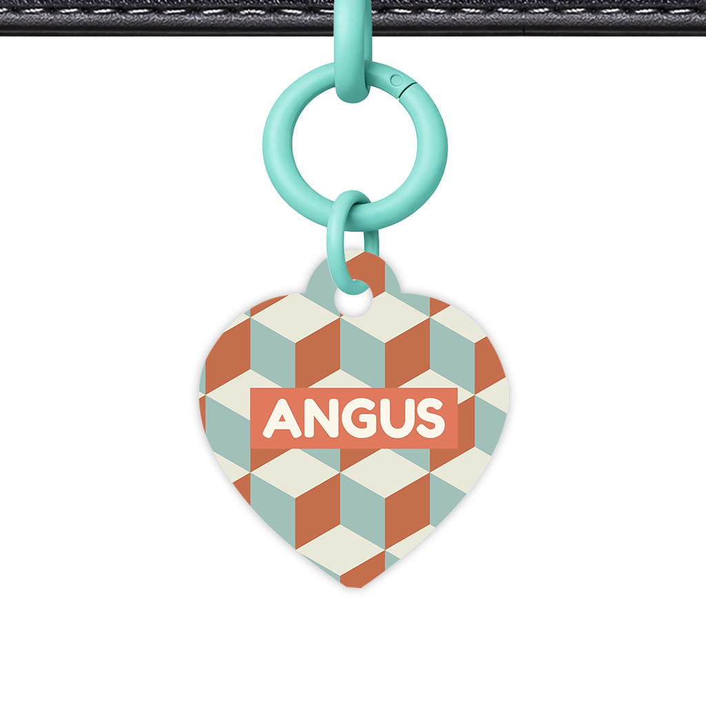 Retro Cubist QR Smart Pet Id Tag (Dog Tag & Cat Tag)
