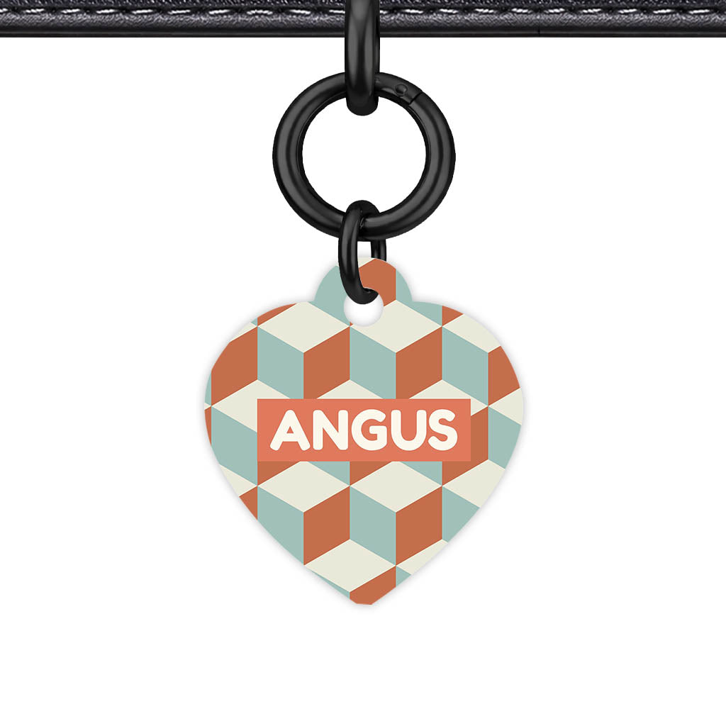 Retro Cubist QR Smart Pet Id Tag (Dog Tag & Cat Tag)