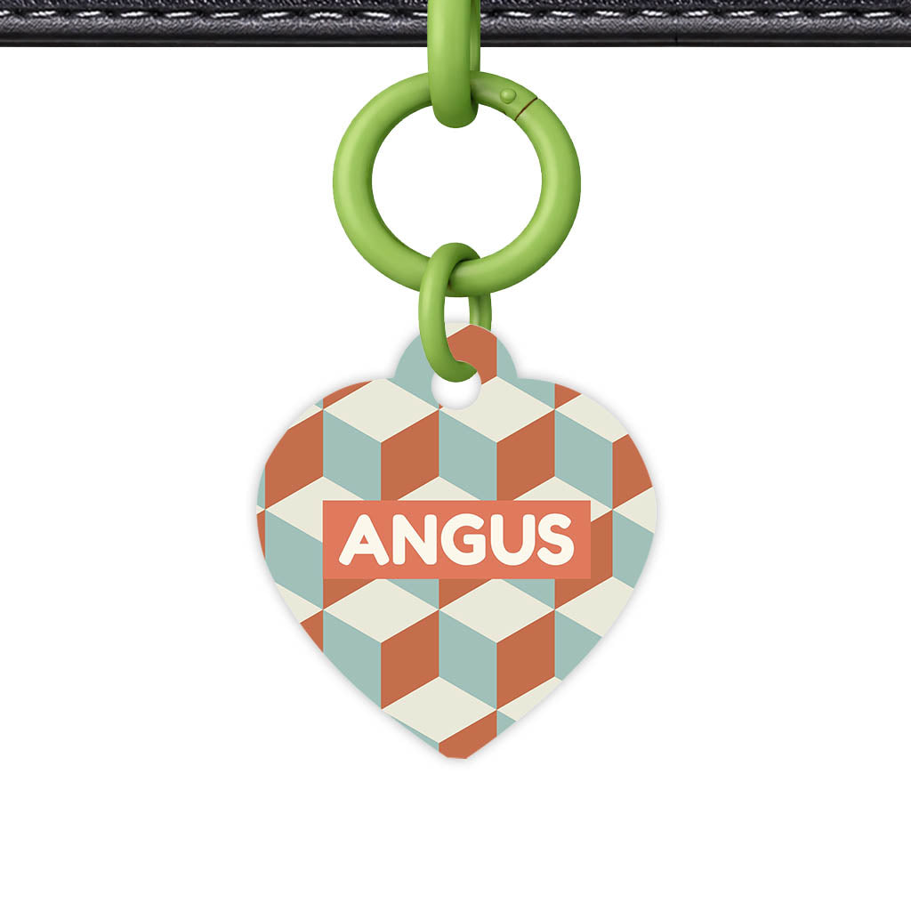 Retro Cubist QR Smart Pet Id Tag (Dog Tag & Cat Tag)