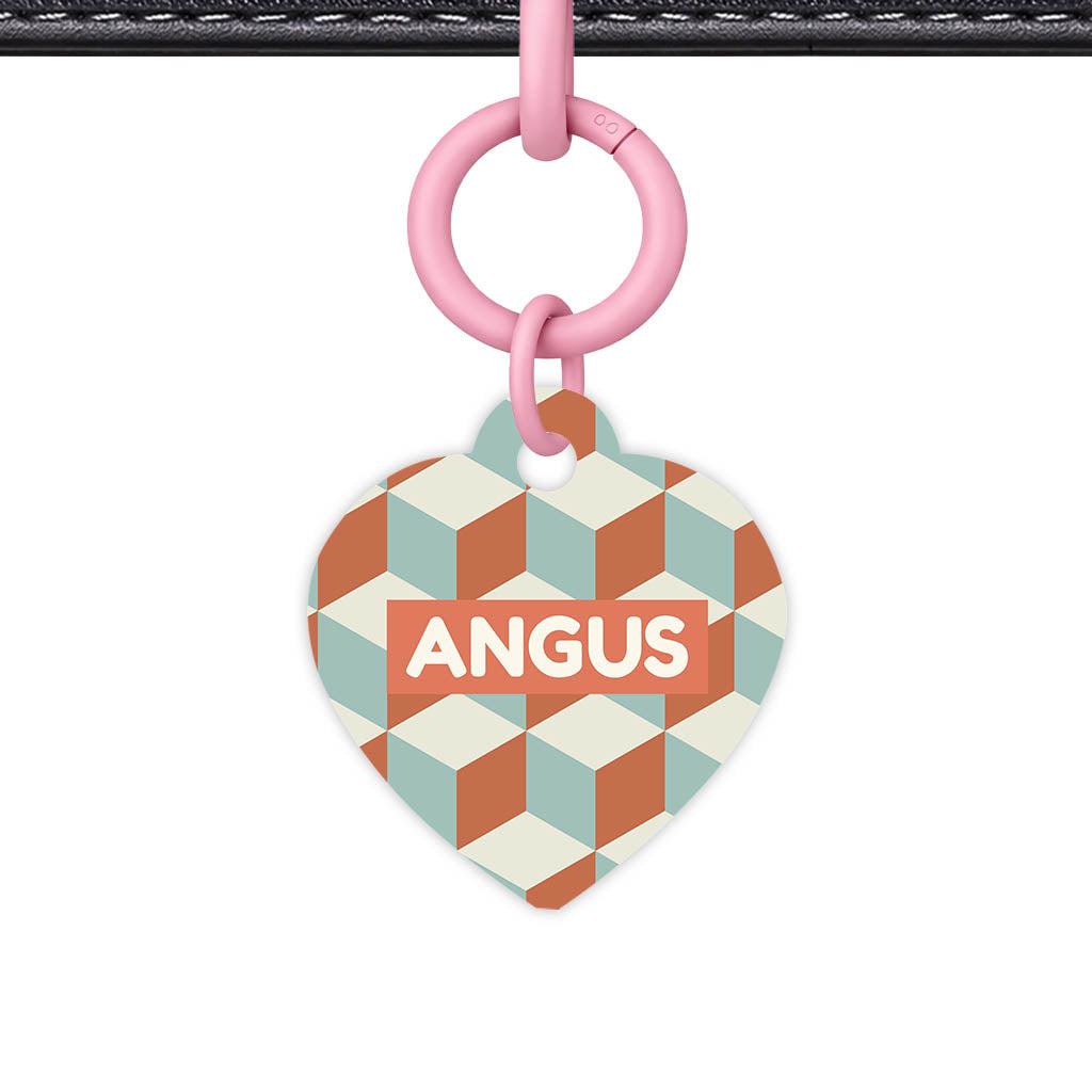 Retro Cubist QR Smart Pet Id Tag (Dog Tag & Cat Tag)