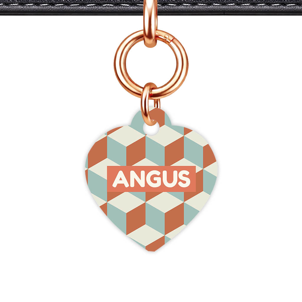 Retro Cubist QR Smart Pet Id Tag (Dog Tag & Cat Tag)